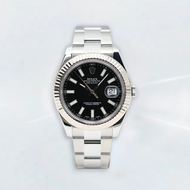 Rubber B Entegre Kauçuk Kayış | Rolex Datejust 41 mm (Ref: 1163**) ile Uyumlu
