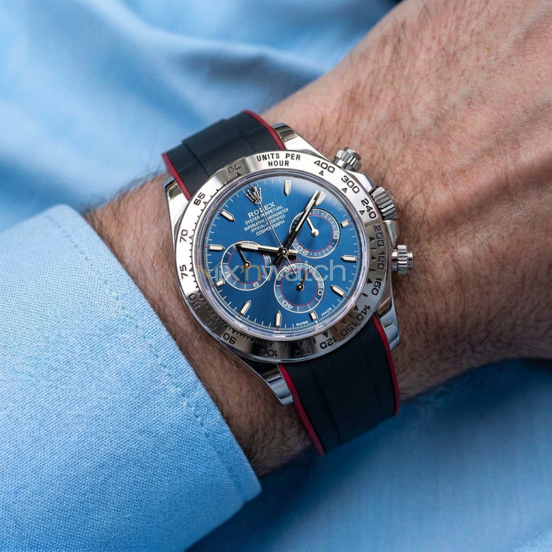 Daytona (1165xx) White Gold, Platinum, Rose Gold Oyster (2023 Öncesi) Kayış ile Uyumlu