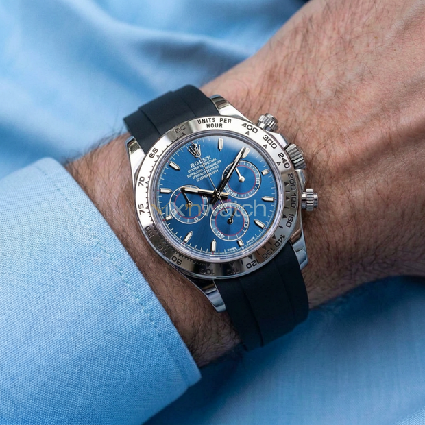 Daytona (1165xx) White Gold, Platinum, Rose Gold Oyster (2023 Öncesi) Kayış ile Uyumlu