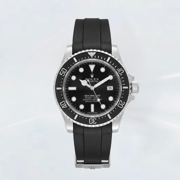 Rubber B Entegre Kauçuk Kayış | Rolex Sea-Dweller 40 mm (Ref: 116600) ile Uyumlu