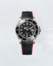 Rubber B Entegre Kauçuk Kayış | Rolex Sea-Dweller 126600 (43 mm) ile Uyumlu