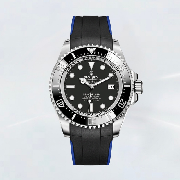 Rubber B Entegre Kauçuk Kayış | Rolex Sea-Dweller & Deepsea 44 mm (Ref: 126660 & 136660) ile Uyumlu