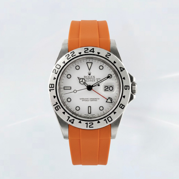 Rubber B Entegre Kauçuk Kayış | Rolex Explorer II 40 mm (Ref; 16570) ile Uyumlu