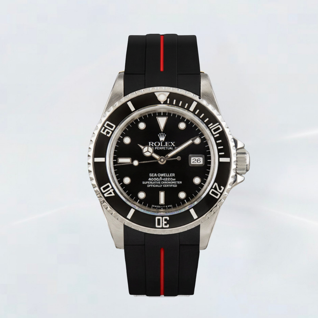 Rubber B Entegre Kauçuk Kayış | Rolex Sea-Dweller 40 mm (Ref: 16600) ile Uyumlu