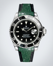 Rubber B Entegre Kauçuk Kayış | Rolex Submariner 40 mm (2010–2019) Uyumlu