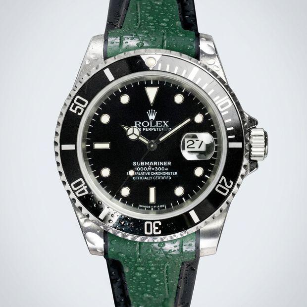 Rubber B Entegre Kauçuk Kayış | Rolex Submariner 40 mm (2010–2019) Uyumlu