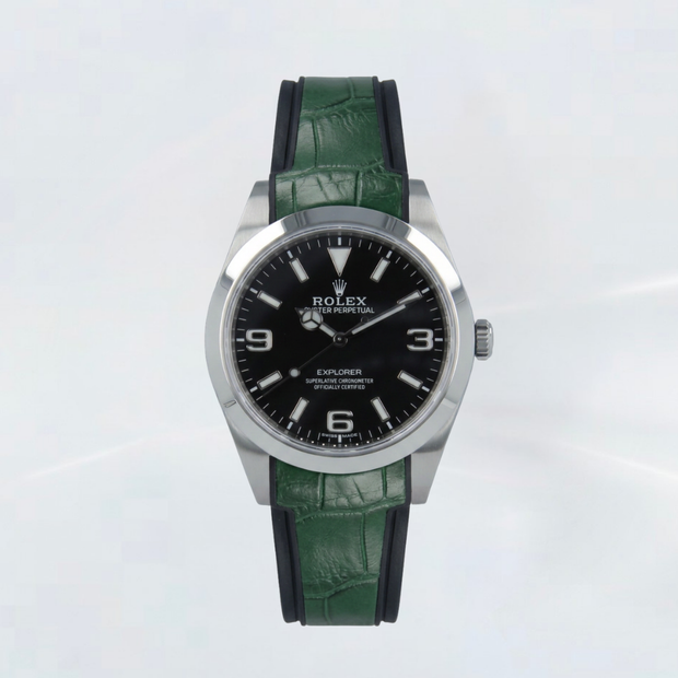Rubber B Entegre Kauçuk Kayış | Rolex Explorer 39 mm (Ref: 214270) ile Uyumlu