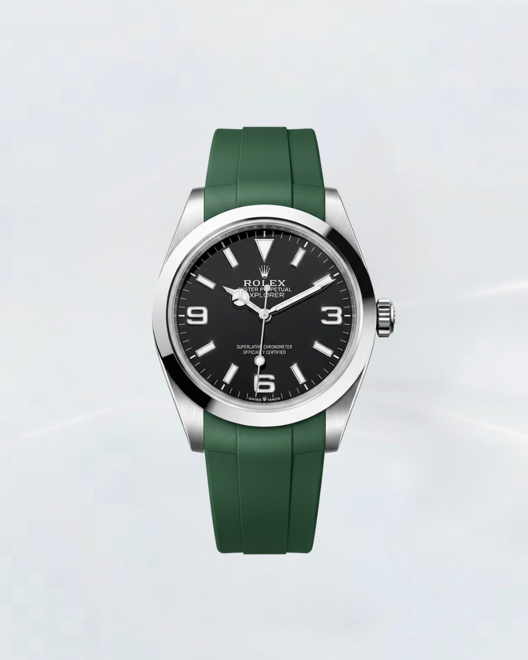 Rubber B Entegre Kauçuk Kayış | Rolex Explorer 40 mm (Ref; 224270) ile Uyumlu