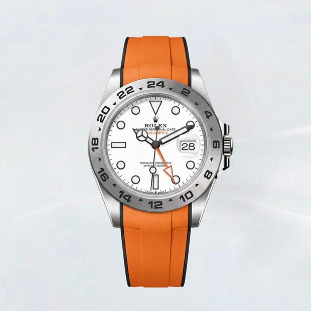 Rubber B Entegre Kauçuk Kayış | Rolex Explorer II 42 mm (Ref: 226570) ile Uyumlu