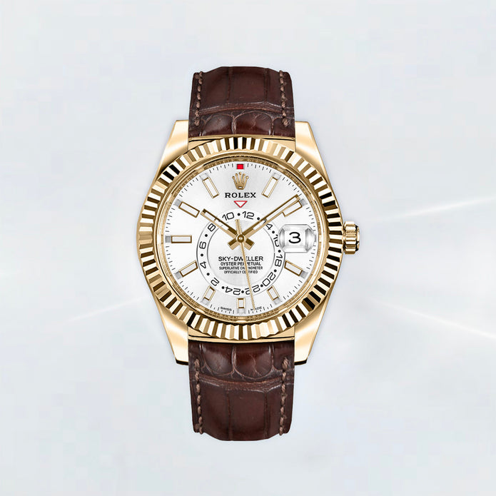 Rubber B Entegre Kauçuk Kayış | Rolex Sky-Dweller (Deri Kayışlı – 32613x ) ile Uyumlu