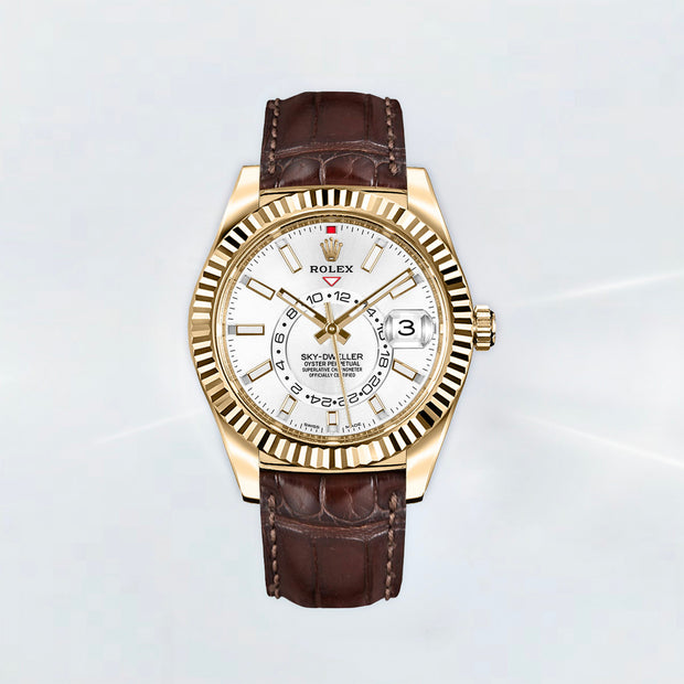 Rubber B Entegre Kauçuk Kayış | Rolex Sky-Dweller (Deri Kayışlı – 32613x ) ile Uyumlu