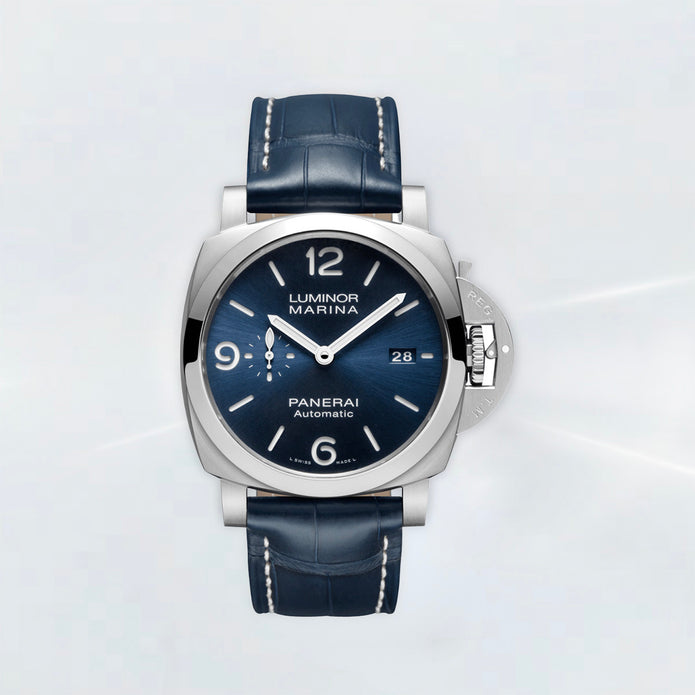 Rubber B Entegre Kauçuk Kayış | Panerai Luminor & Luminor Marina 44 mm TYPE 1 Tang Buckle Uyumlu