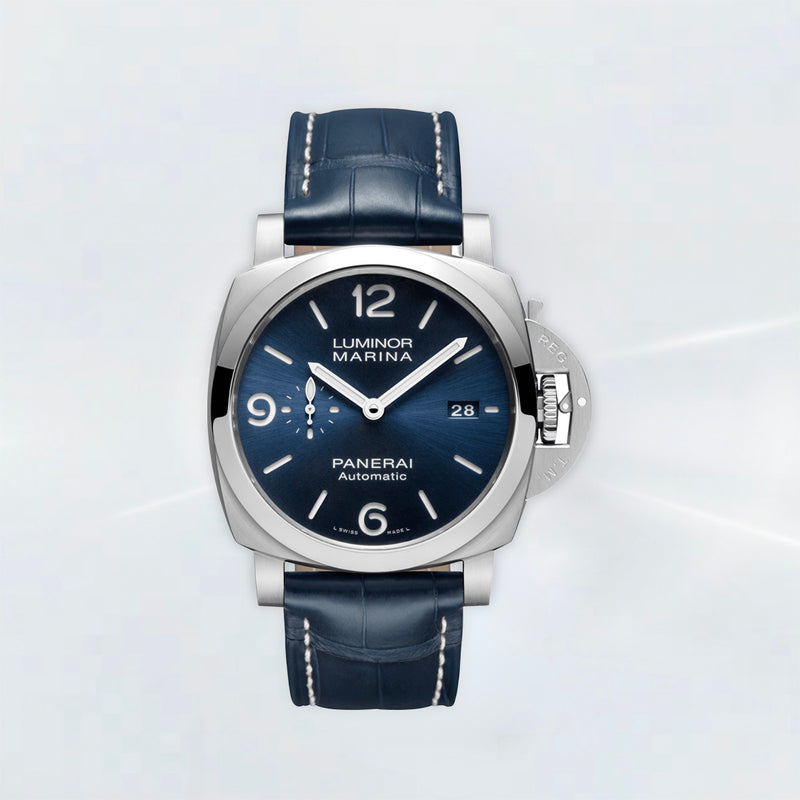 Rubber B Entegre Kauçuk Kayış | Panerai Luminor & Luminor Marina 44 mm TYPE 1 Tang Buckle Uyumlu
