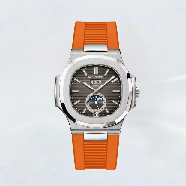 Rubber B Kauçuk Kayış | Patek Philippe Nautilus 5726A ( Deri Kayışlı ) Patek Klipsi ile Uyumlu