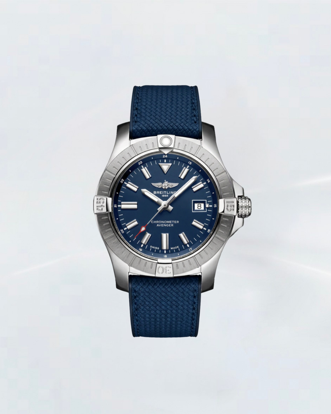 Rubber B Entegre Kauçuk Kayış | Breitling Avenger 43 mm ile Uyumlu