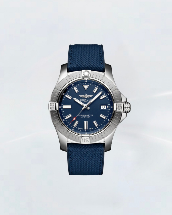 Rubber B Entegre Kauçuk Kayış | Breitling Avenger 43 mm ile Uyumlu