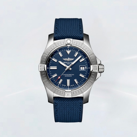 Rubber B Entegre Kauçuk Kayış | Breitling Avenger 43 mm ile Uyumlu