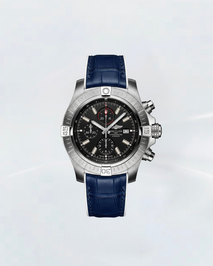 Rubber B Entegre Kauçuk Kayış | Breitling Avenger 48 mm ile Uyumlu