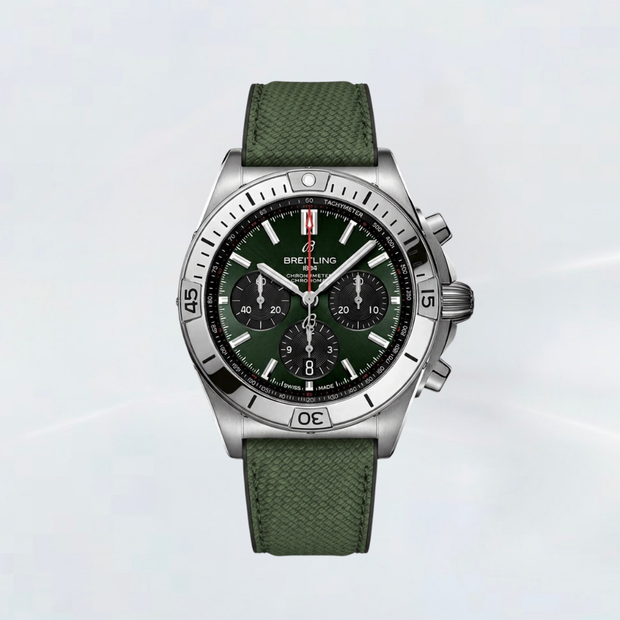 Rubber B Kauçuk Kayış | Breitling Chronomat 42 mm ile Uyumlu
