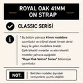 deneniyor- Rubber B Entegre Kauçuk Kayış | Audemars Piguet Royal Oak 41 mm Deri Kayışlı ile Uyumlu