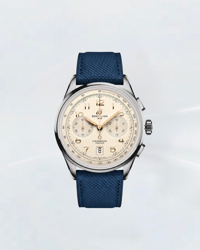 Rubber B Entegre Kauçuk Kayış | Breitling Premier Chronograph 42 mm ile Uyumlu