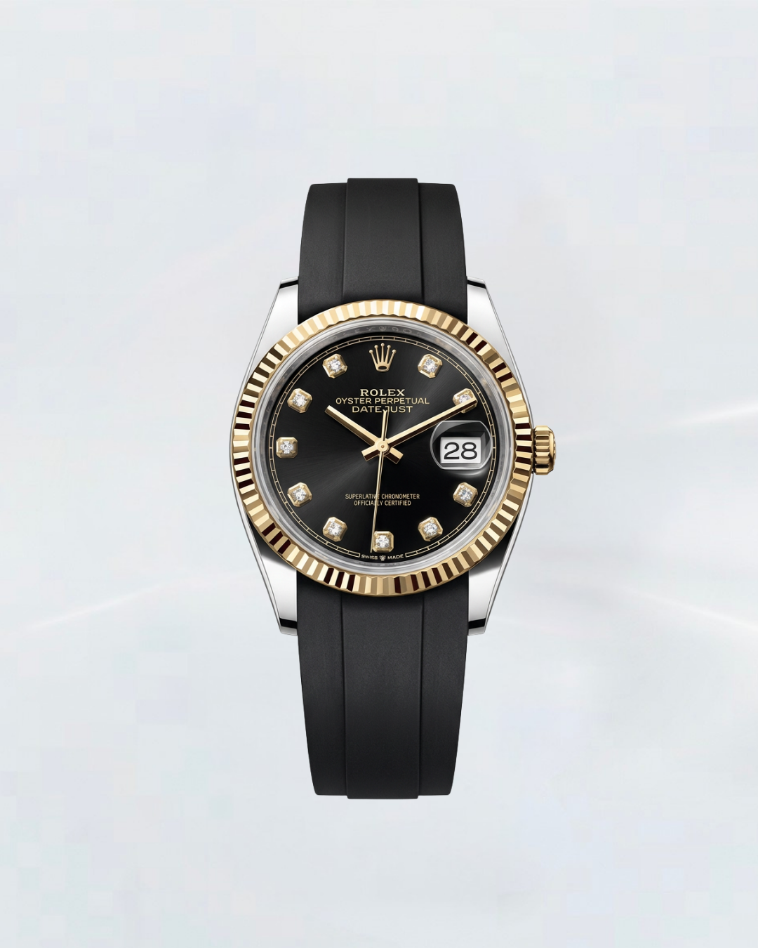 Rubber B Entegre Kauçuk Kayış | Rolex Datejust 36 mm (Ref: 126***) ile Uyumlu