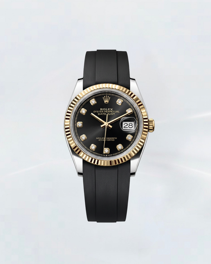 Rubber B Entegre Kauçuk Kayış | Rolex Datejust 36 mm (Ref: 126***) ile Uyumlu
