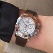 Daytona Deri Kayış Yellow Gold, White Gold ile Uyumlu