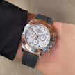 Daytona Deri Kayış Yellow Gold, White Gold ile Uyumlu