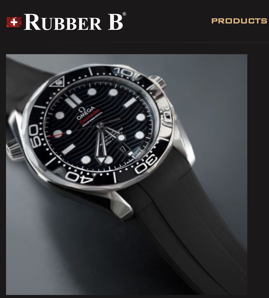 Rubber B Entegre Kauçuk Kayış | Omega Seamaster 300