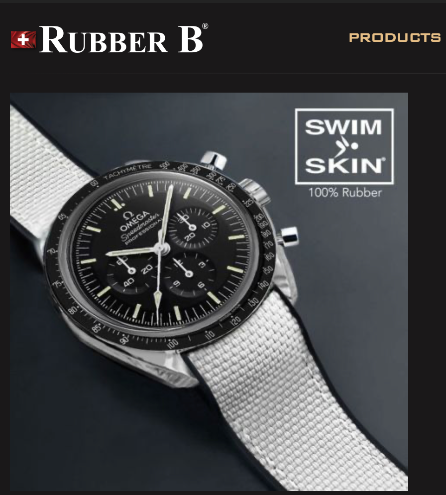 Rubber B Entegre Kauçuk Kayış | Omega SpeedMaster 42 mm