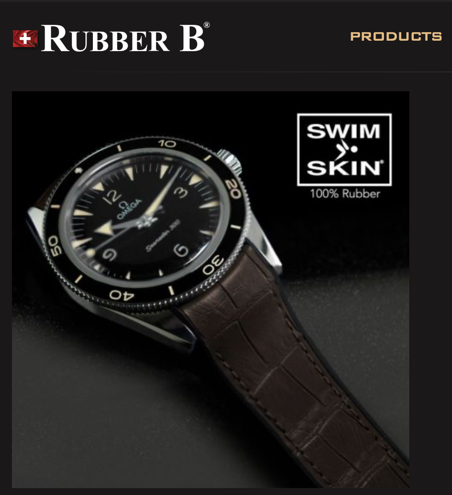 Rubber B Entegre Kauçuk Kayış | Omega Seamaster 300 Heritage