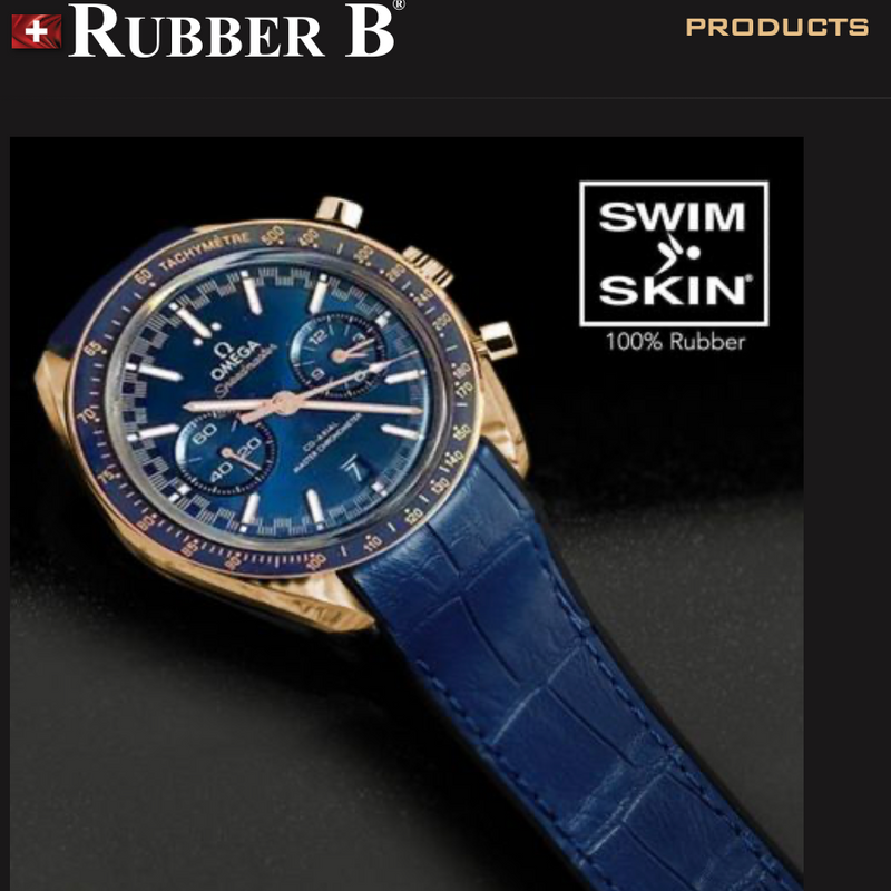 Rubber B Entegre Kauçuk Kayış | Omega Speadmaster Two Counters