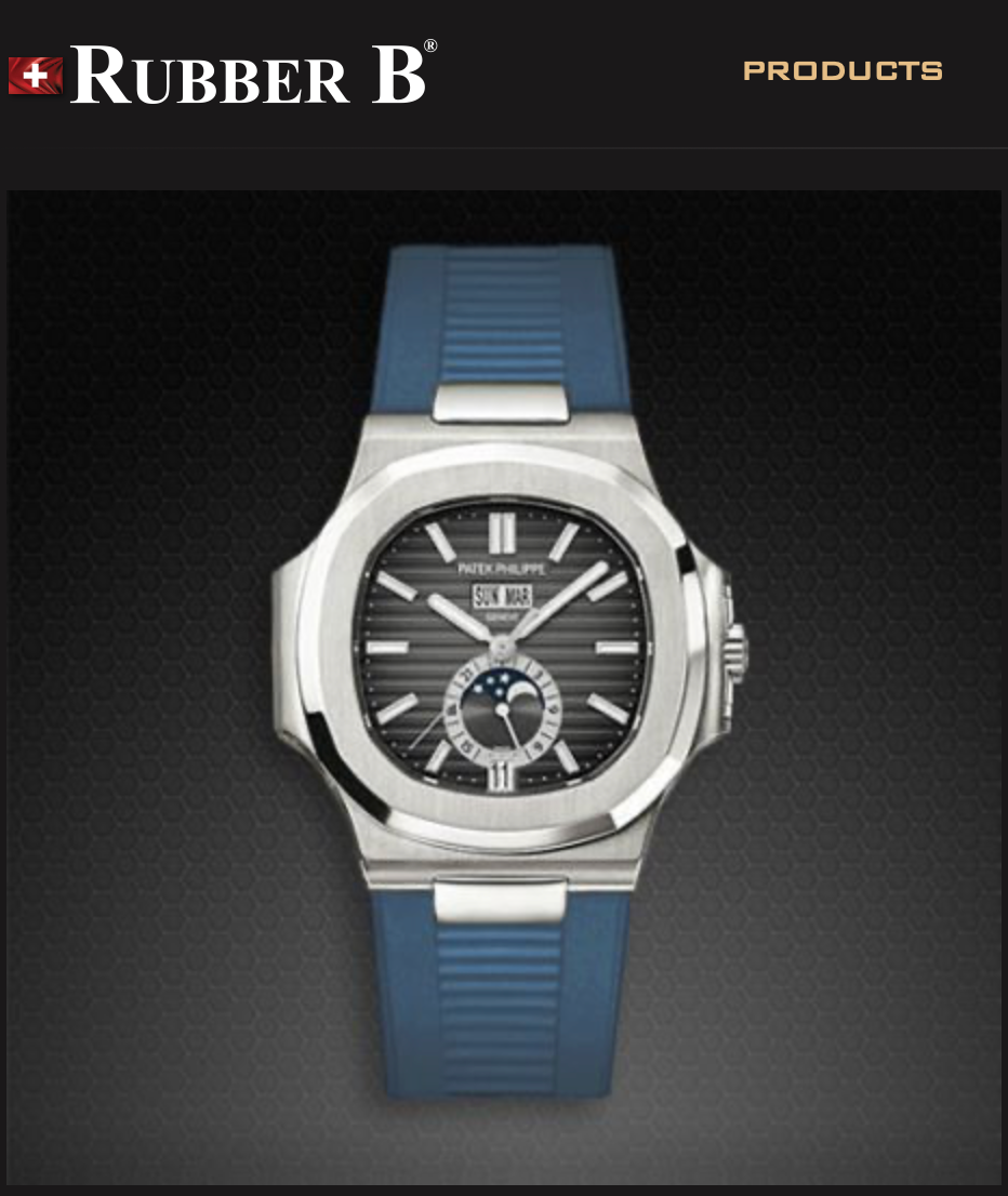 Rubber B Entegre Kauçuk Kayış | Patek Philippe Nautilus 5726A ( Deri Kayışlı ) Tang Buckle Uyumlu