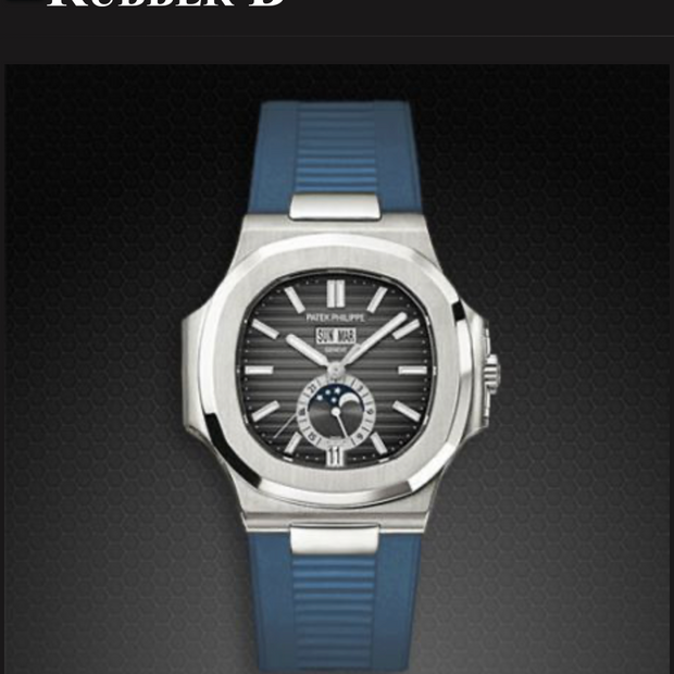 Rubber B Entegre Kauçuk Kayış | Patek Philippe Nautilus 5726A ( Deri Kayışlı ) Tang Buckle Uyumlu