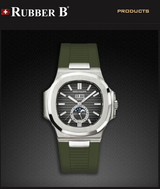 Rubber B Entegre Kauçuk Kayış | Patek Philippe Nautilus 5726A ( Deri Kayışlı ) Patek Klipsi ile Uyumlu