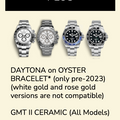 Rubber B Entegre Kauçuk Kayış | Rolex Daytona 1165xx Oyster Bracelet ile Uyumlu