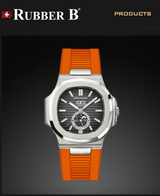 Rubber B Entegre Kauçuk Kayış | Patek Philippe Nautilus 5711 (Deri Kayışlı) Patek Klipsi ile Uyumlu