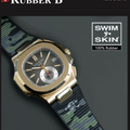 Rubber B Entegre Kauçuk Kayış | Patek Philippe Nautilus 5980 (Deri Kayışlı) Tang Buckle Uyumlu