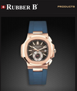 Rubber B Entegre Kauçuk Kayış | Patek Philippe Nautilus 5980 (Deri Kayışlı) Patek Klipsi ile Uyumlu