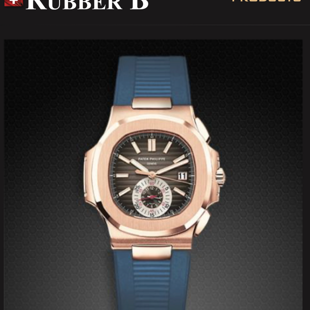 Rubber B Entegre Kauçuk Kayış | Patek Philippe Nautilus 5980 (Deri Kayışlı) Patek Klipsi ile Uyumlu