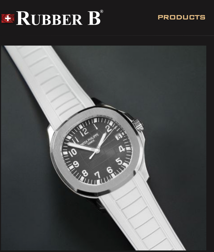 Rubber B Entegre Kauçuk Kayış | Patek Philippe Aquanaut 5167A Tang Buckle Uyumlu