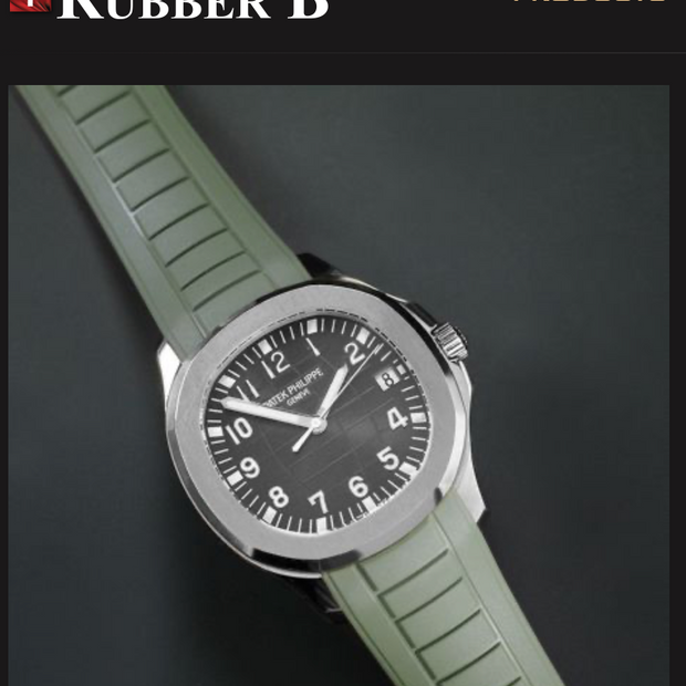 Rubber B Entegre Kauçuk Kayış | Patek Philippe Aquanaut 5167R Tang Buckle Uyumlu