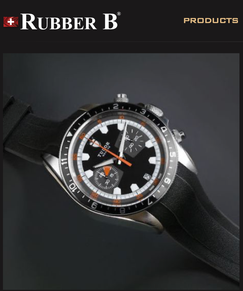 Rubber B Entegre Kauçuk Kayış | Tudor Heritage Chrono 42 mm Tudor Klipsi ile Uyumlu