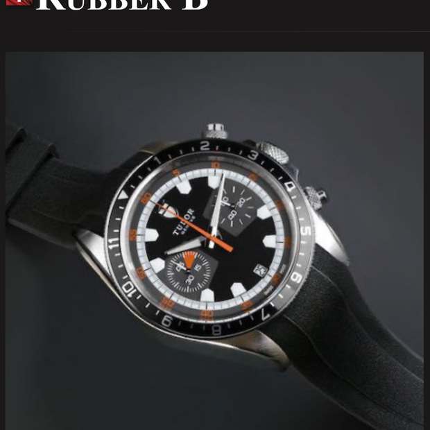 Rubber B Entegre Kauçuk Kayış | Tudor Heritage Chrono 42 mm Tudor Klipsi ile Uyumlu