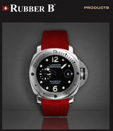 Rubber B Entegre Kauçuk Kayış | Panerai Submersible 44 mm (1950 Kasa Hariç) Panerai Klipsi ile Uyumlu