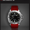 Rubber B Entegre Kauçuk Kayış | Panerai Submersible 44 mm (1950 Kasa Hariç) Panerai Klipsi ile Uyumlu