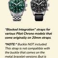 Rubber B Entegre Kauçuk Kayış | IWC Pilot Chrono 41 mm IWC ile Uyumlu