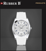 Rubber B Entegre Kauçuk Kayış | Rolex Air-King 34 mm ile Uyumlu