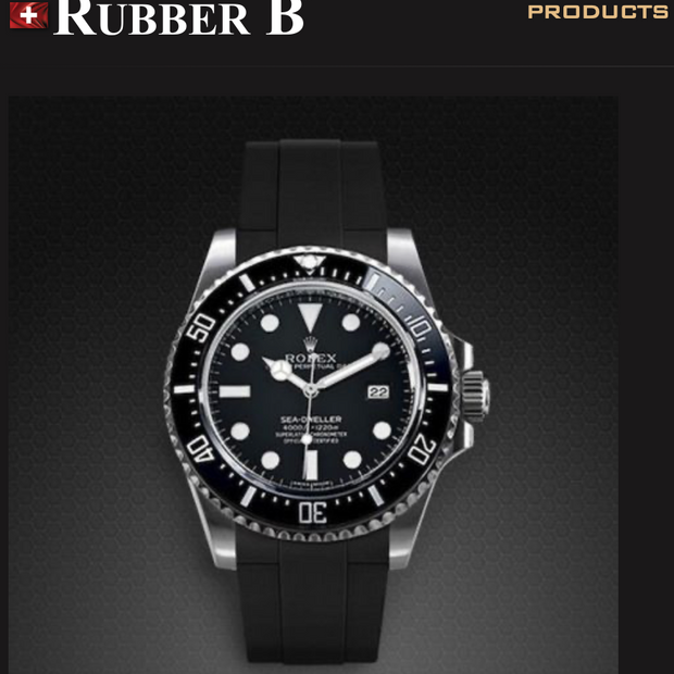 Rubber B Entegre Kauçuk Kayış | Rolex Sea-Dweller 40 mm (Ref: 16600) ile Uyumlu